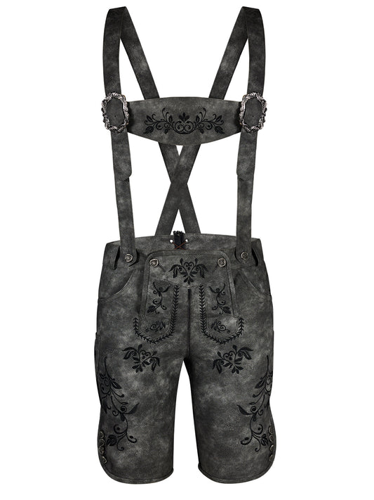 LEDERHOSE NORMAN IN SCHWARZGRAU 0
