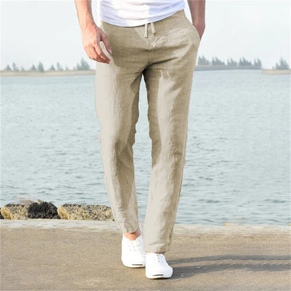 Leichte Herren Leinenhose, casual und komfortabel 1
