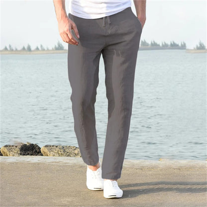 Leichte Herren Leinenhose, casual und komfortabel 4