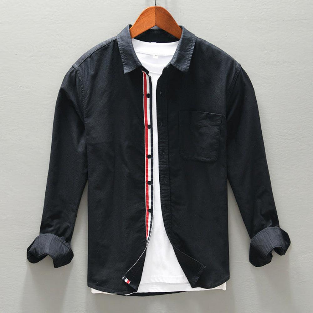 Herren Hemd Langarm – Modernes Freizeithemd in Slim Fit mit klassischem Kragen