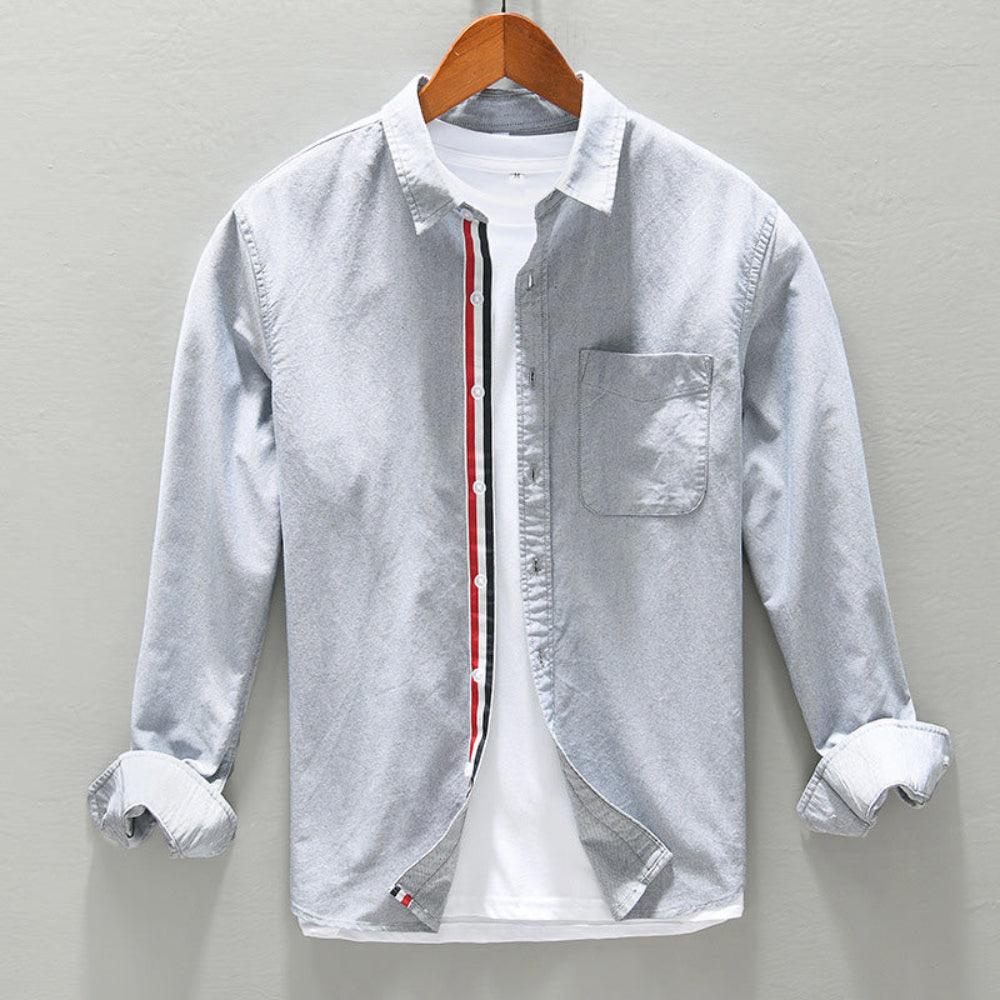 Herren Hemd Langarm – Modernes Freizeithemd in Slim Fit mit klassischem Kragen