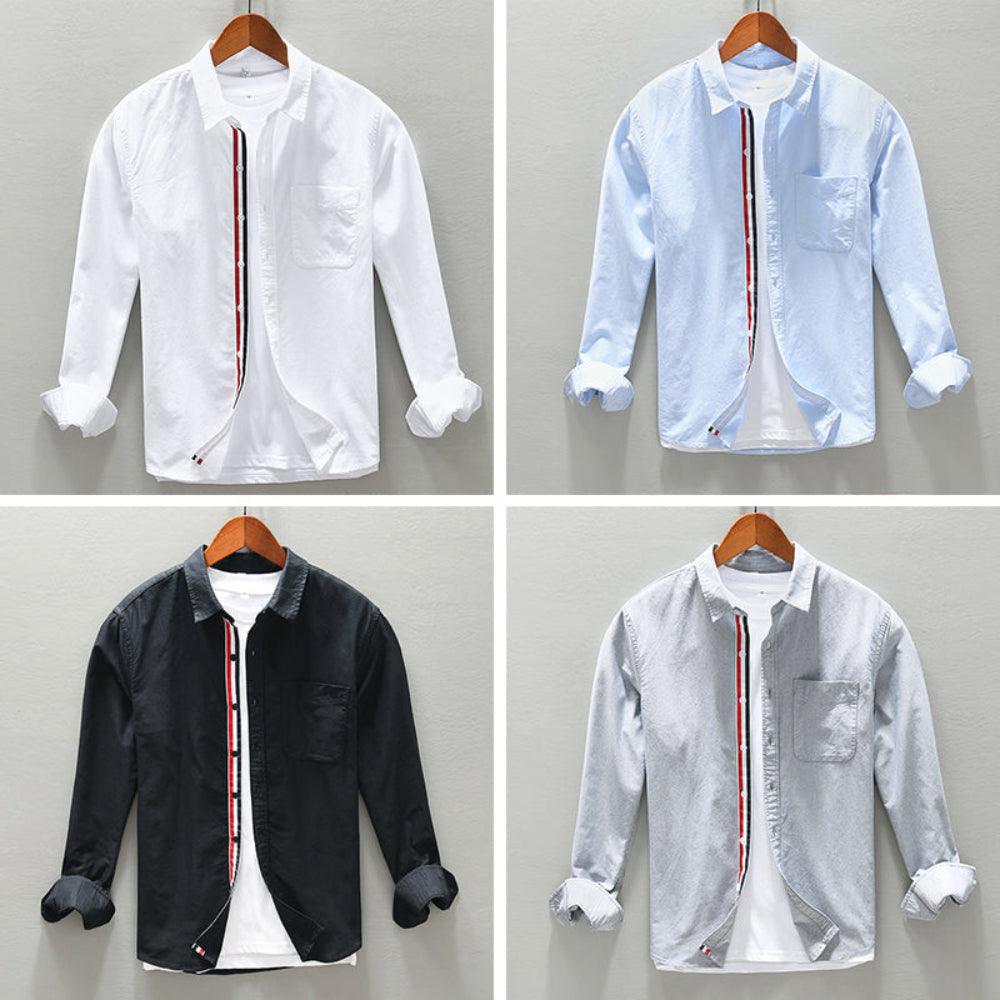 Herren Hemd Langarm – Modernes Freizeithemd in Slim Fit mit klassischem Kragen