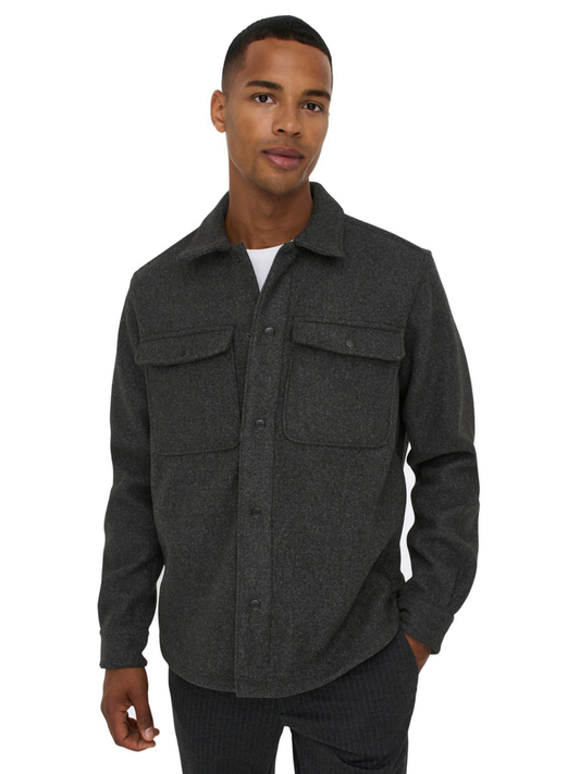 Only & Sons Herren Freizeit Hemd ONSASH - Relaxed Fit 0
