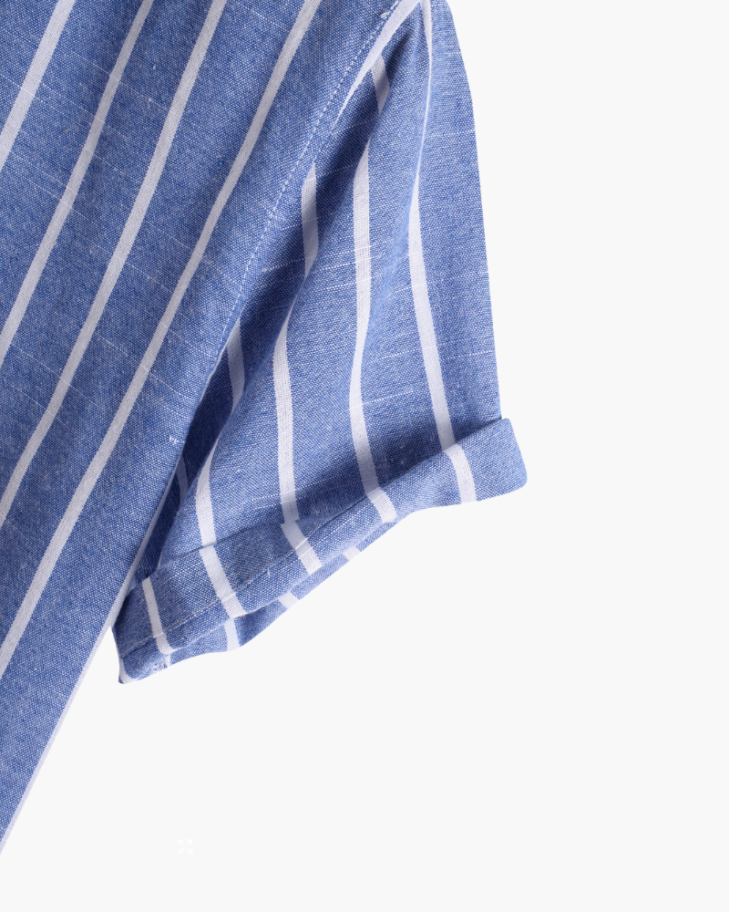 Herren Polo Shirt Blau Größe M 100% Bio-Baumwolle-3