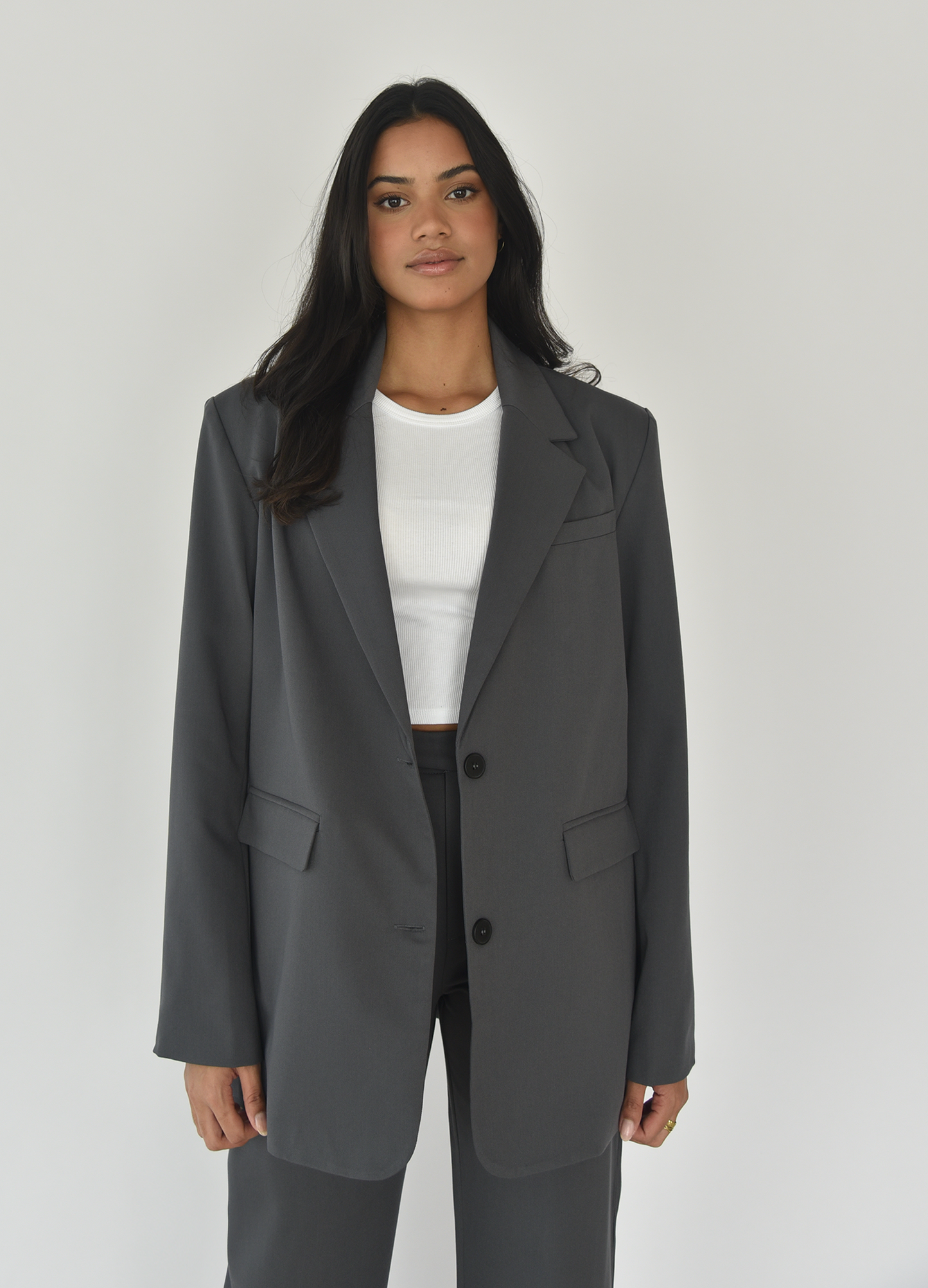 Oversize-Blazer im geraden Schnitt 1
