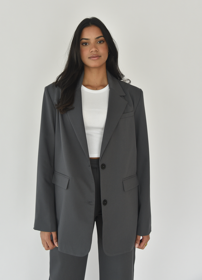 Oversize-Blazer im geraden Schnitt 1