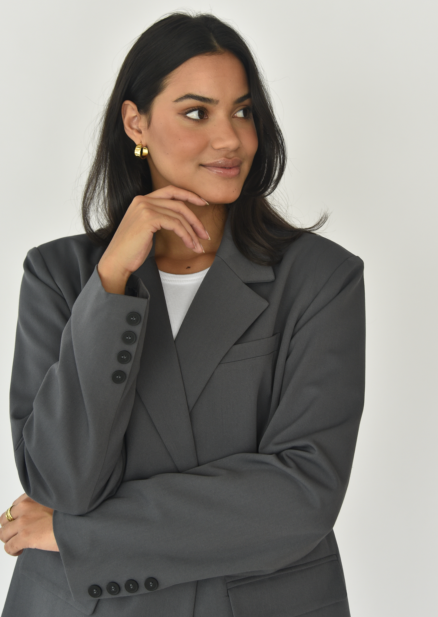 Oversize-Blazer im geraden Schnitt 3