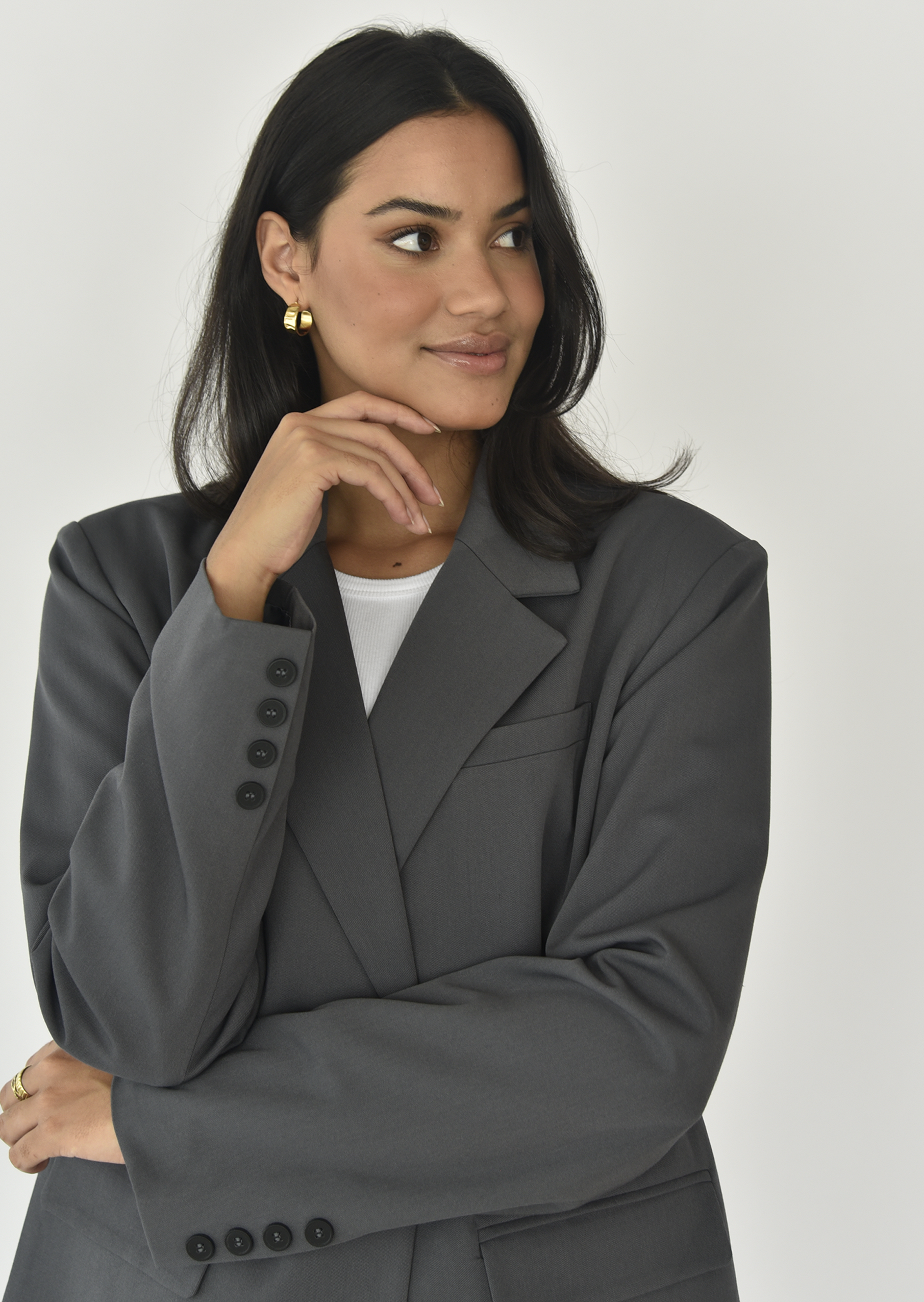 Oversize-Blazer im geraden Schnitt 3