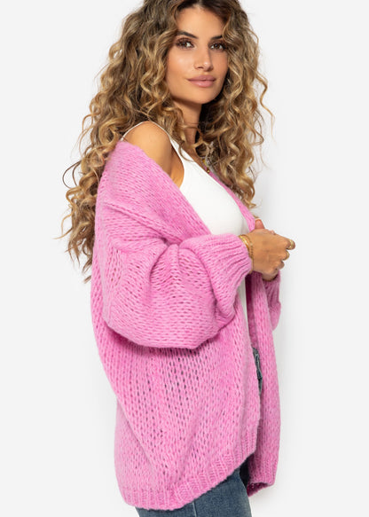 Oversize Cardigan, pink 3