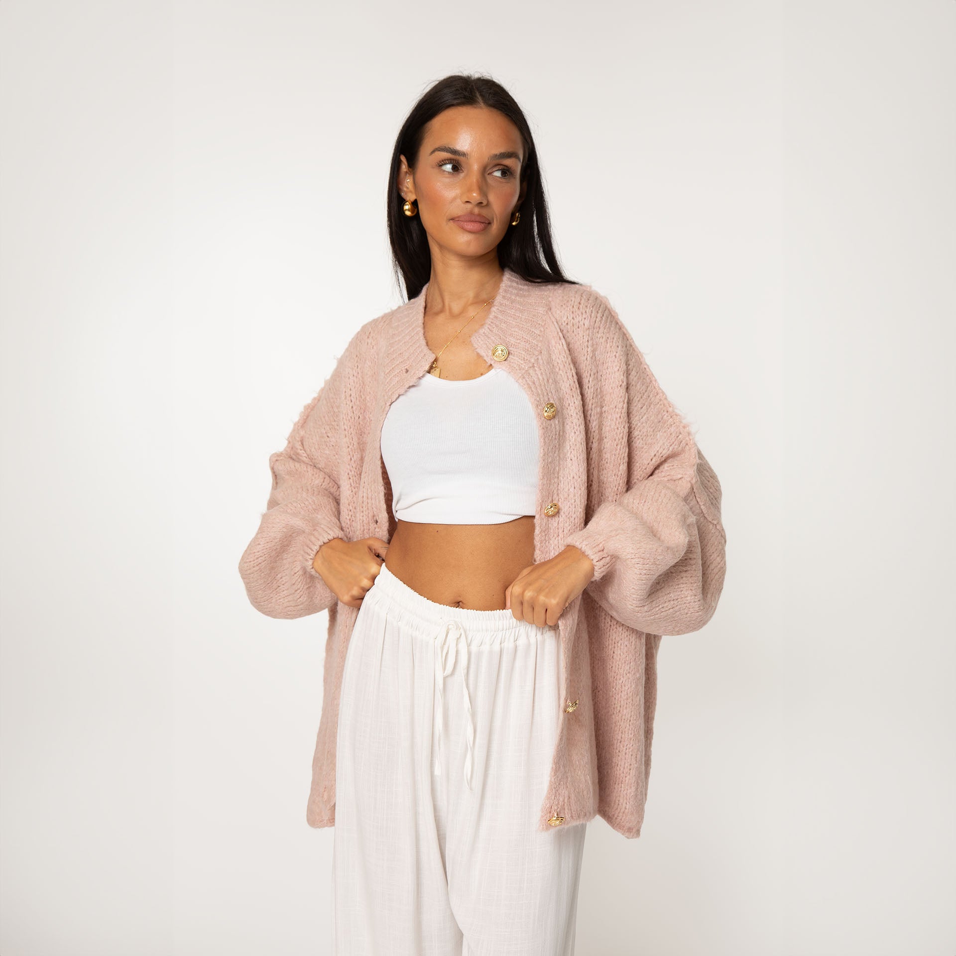 Oversized Cardigan "CozyGlam" 13