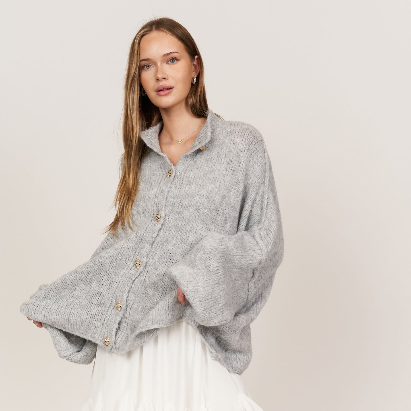 Oversized Cardigan "CozyGlam" 14