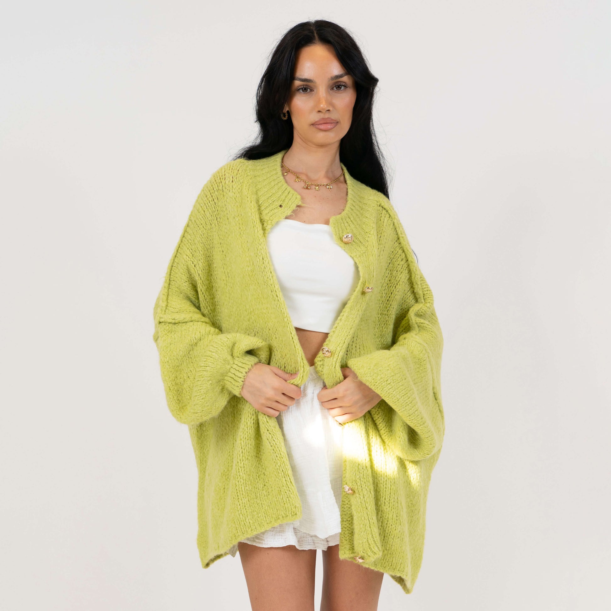 Oversized Cardigan "CozyGlam" 17