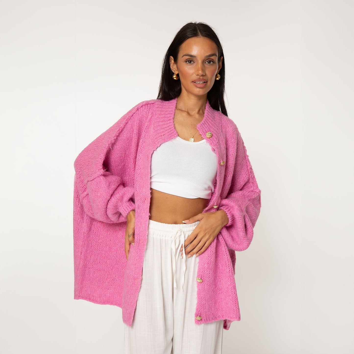 Oversized Cardigan "CozyGlam" 30