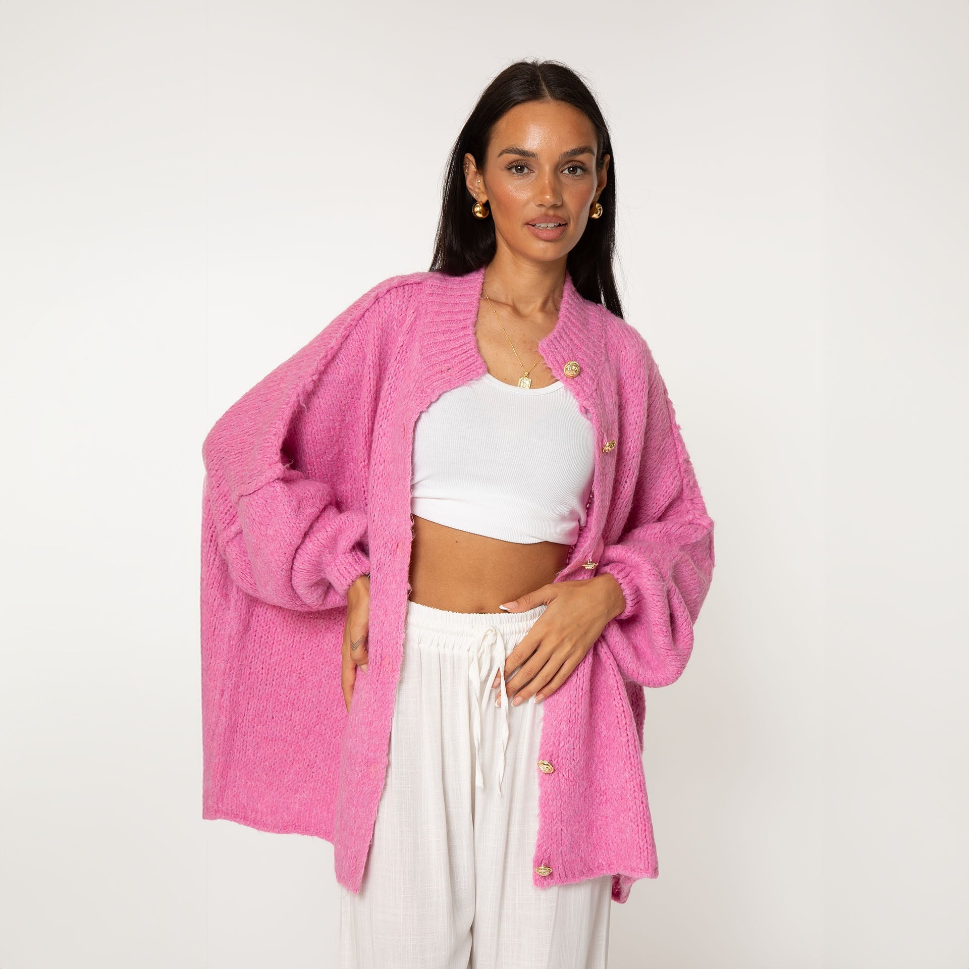 Oversized Cardigan "CozyGlam" 30
