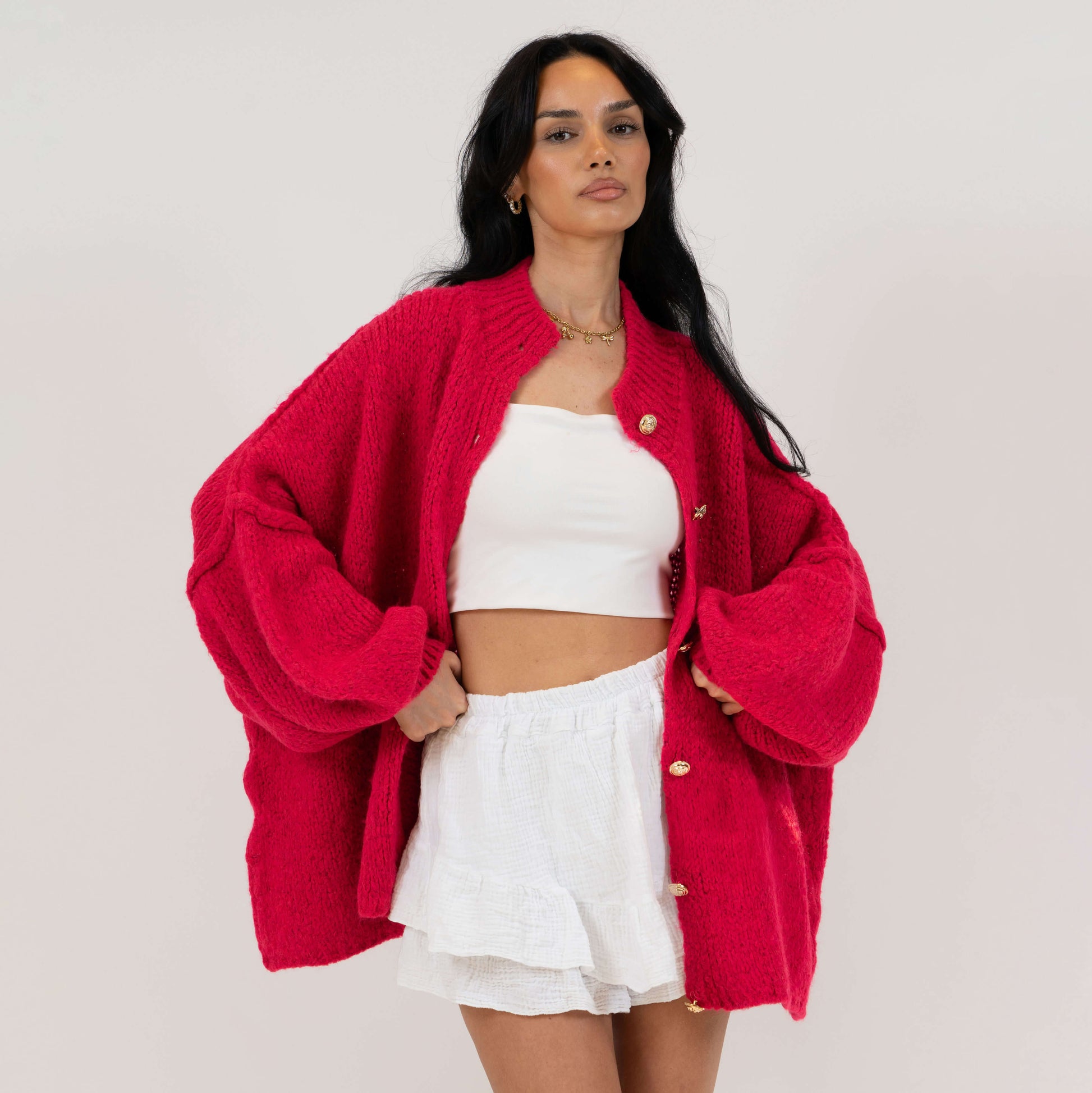 Oversized Cardigan "CozyGlam" 31