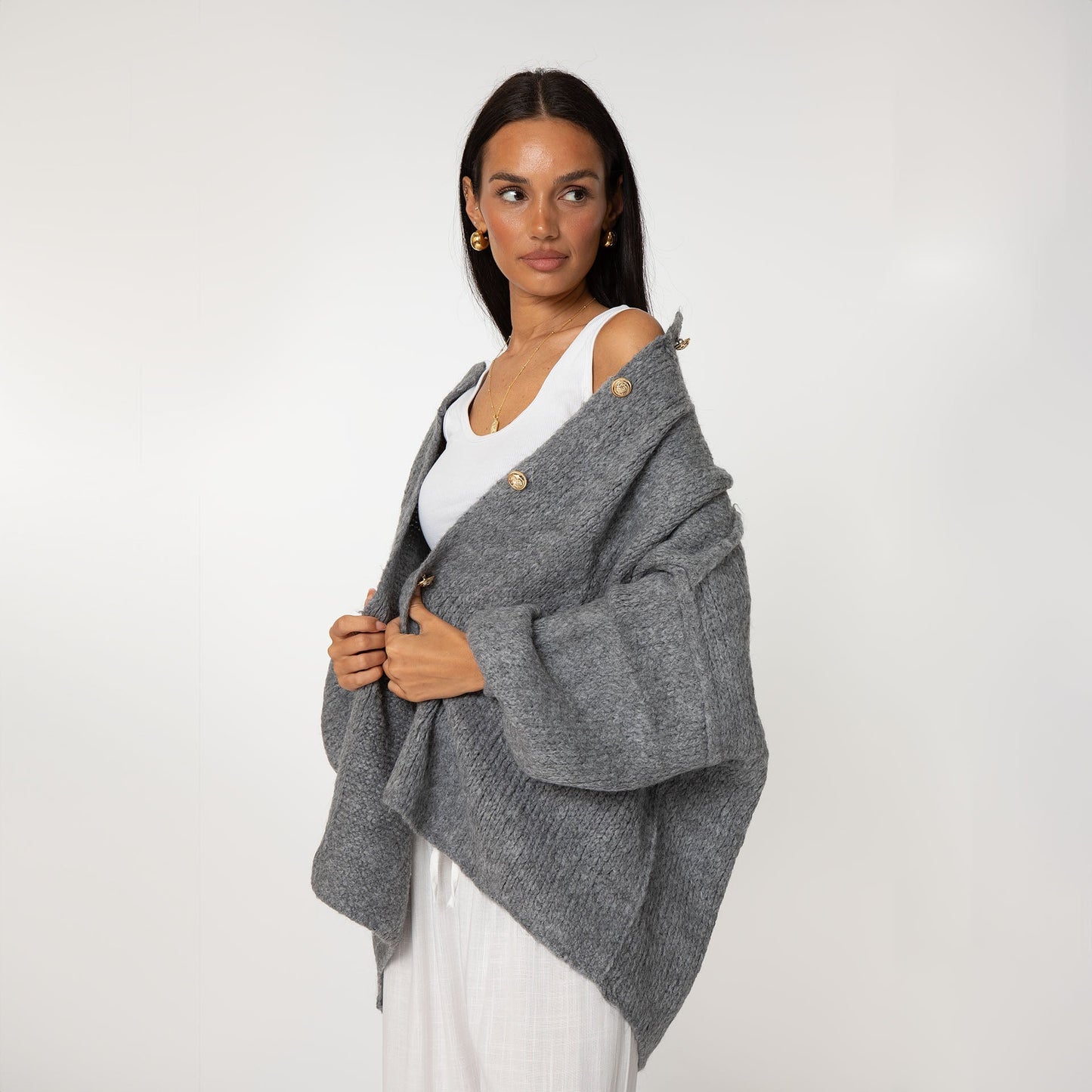 Oversized Cardigan "CozyGlam" 9