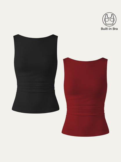 Rückenfreies, elastisches Brami-Tanktop 14