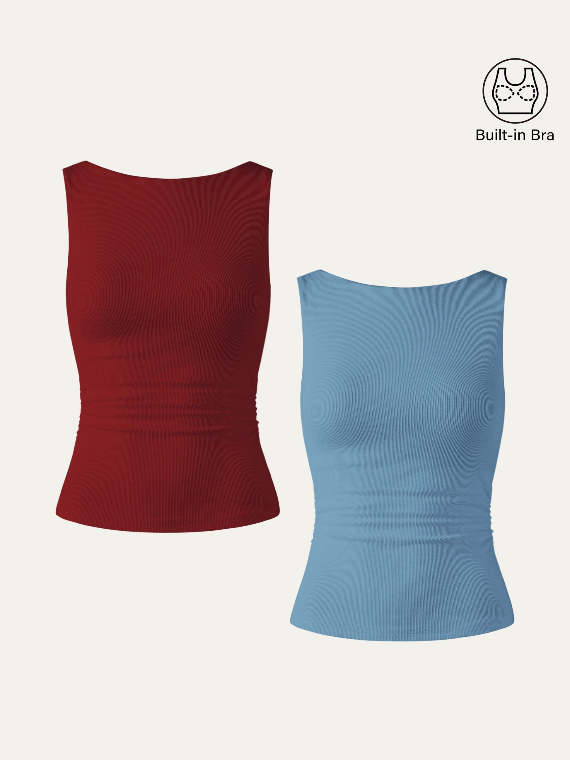 Rückenfreies, elastisches Brami-Tanktop 16