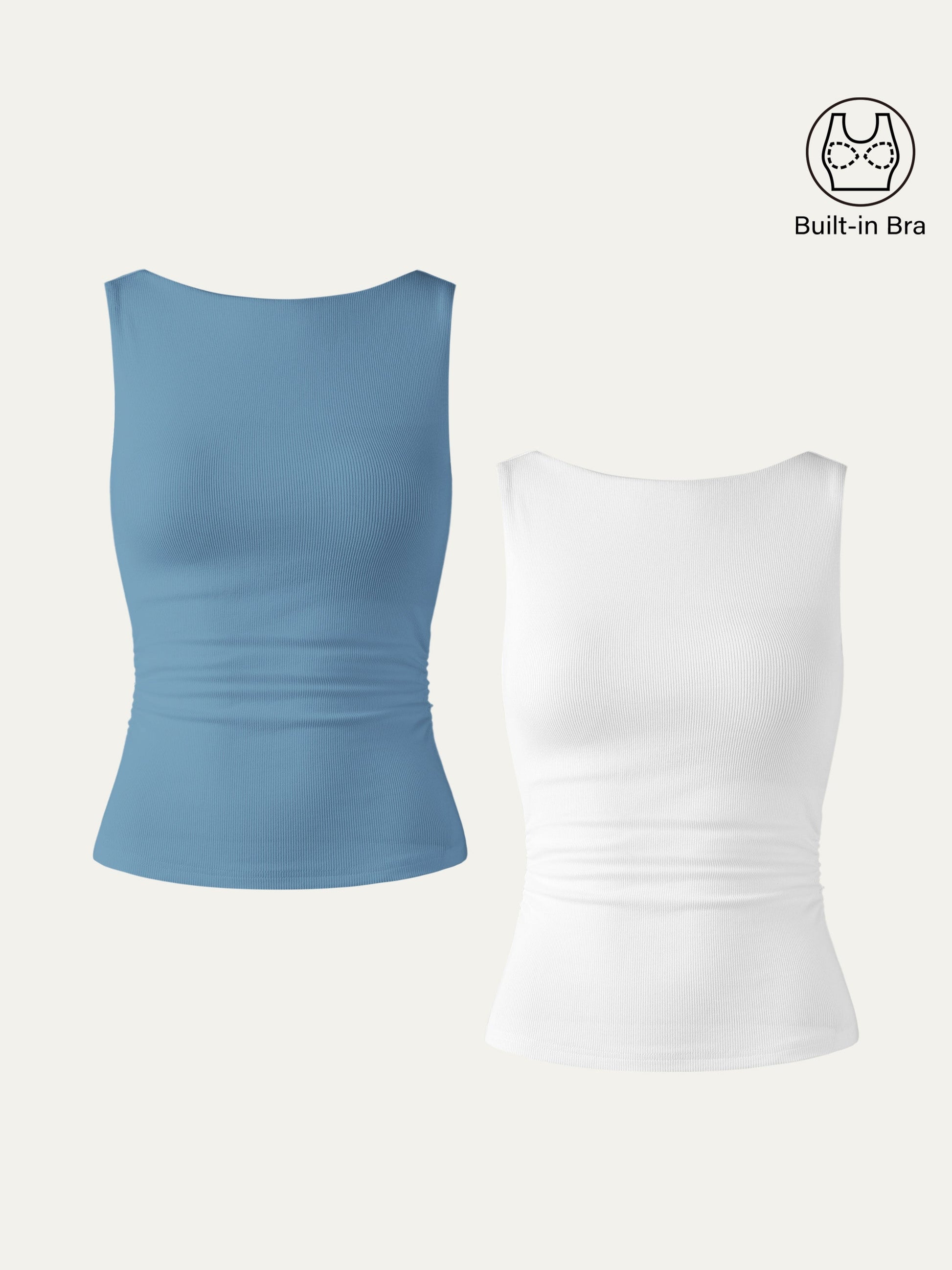 Rückenfreies, elastisches Brami-Tanktop 20
