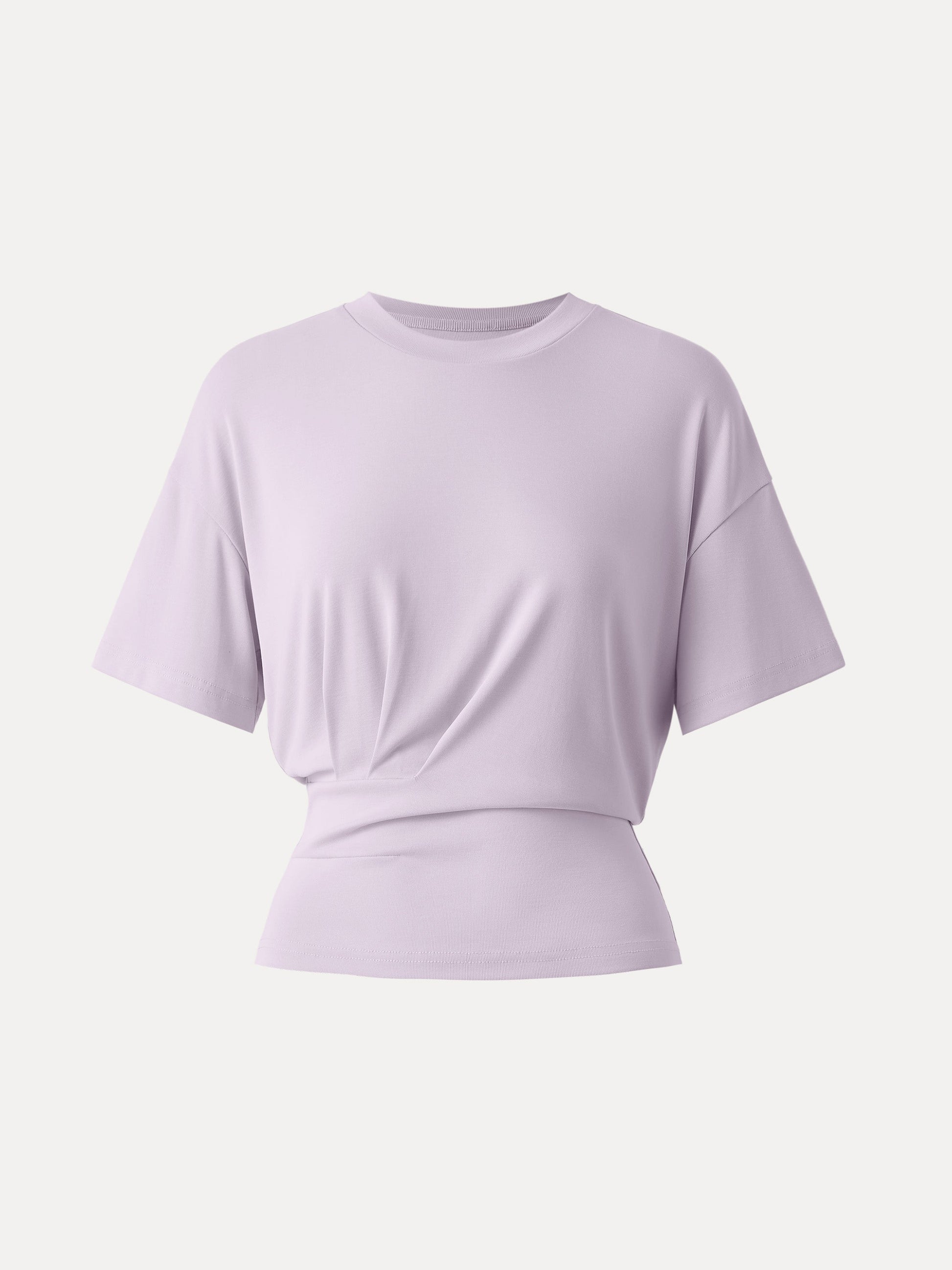 Sandwashed T-Shirt mit Rundhalsausschnitt und kurzen Ärmeln 11