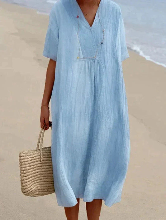 Sommerkleid aus Baumwoll-Leinen - Aria, 2025 Kollektion 0