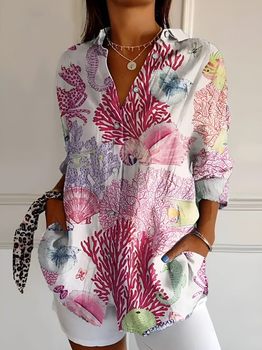 Stilvolles Button Down Hemd Für Damen | Langarm 0