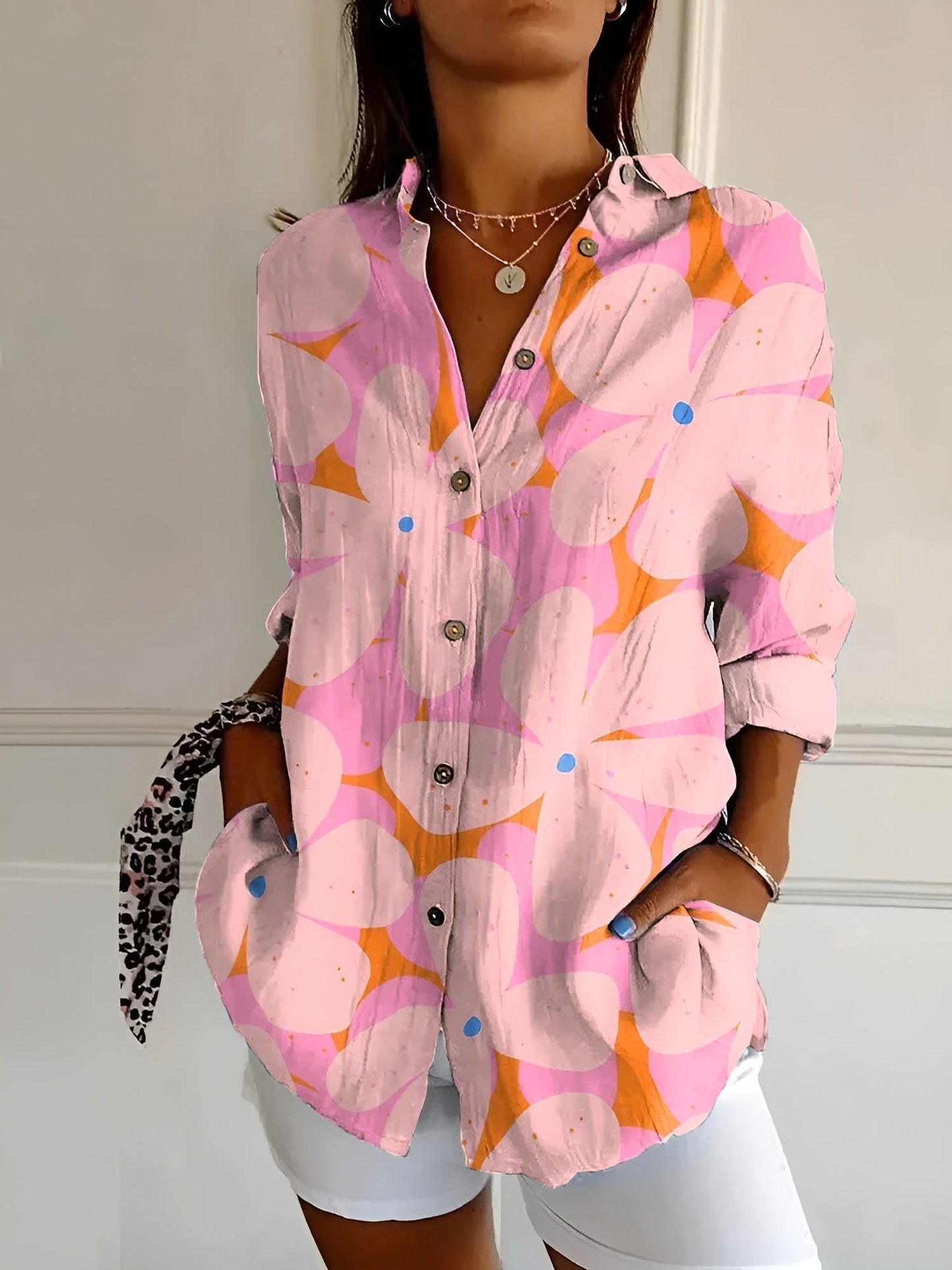 Stilvolles Button Down Hemd Für Damen | Langarm 1