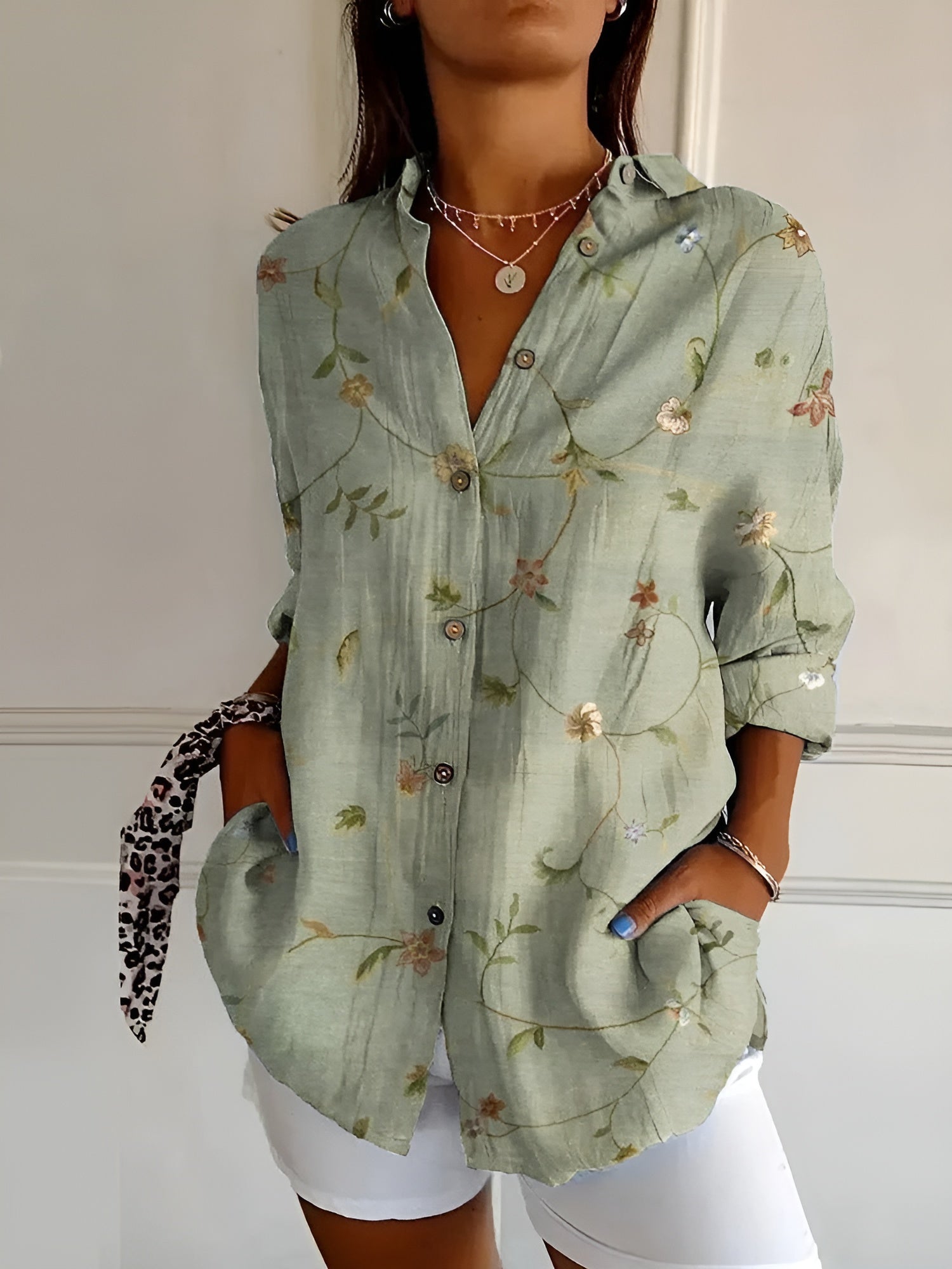 Stilvolles Button Down Hemd Für Damen | Langarm 2