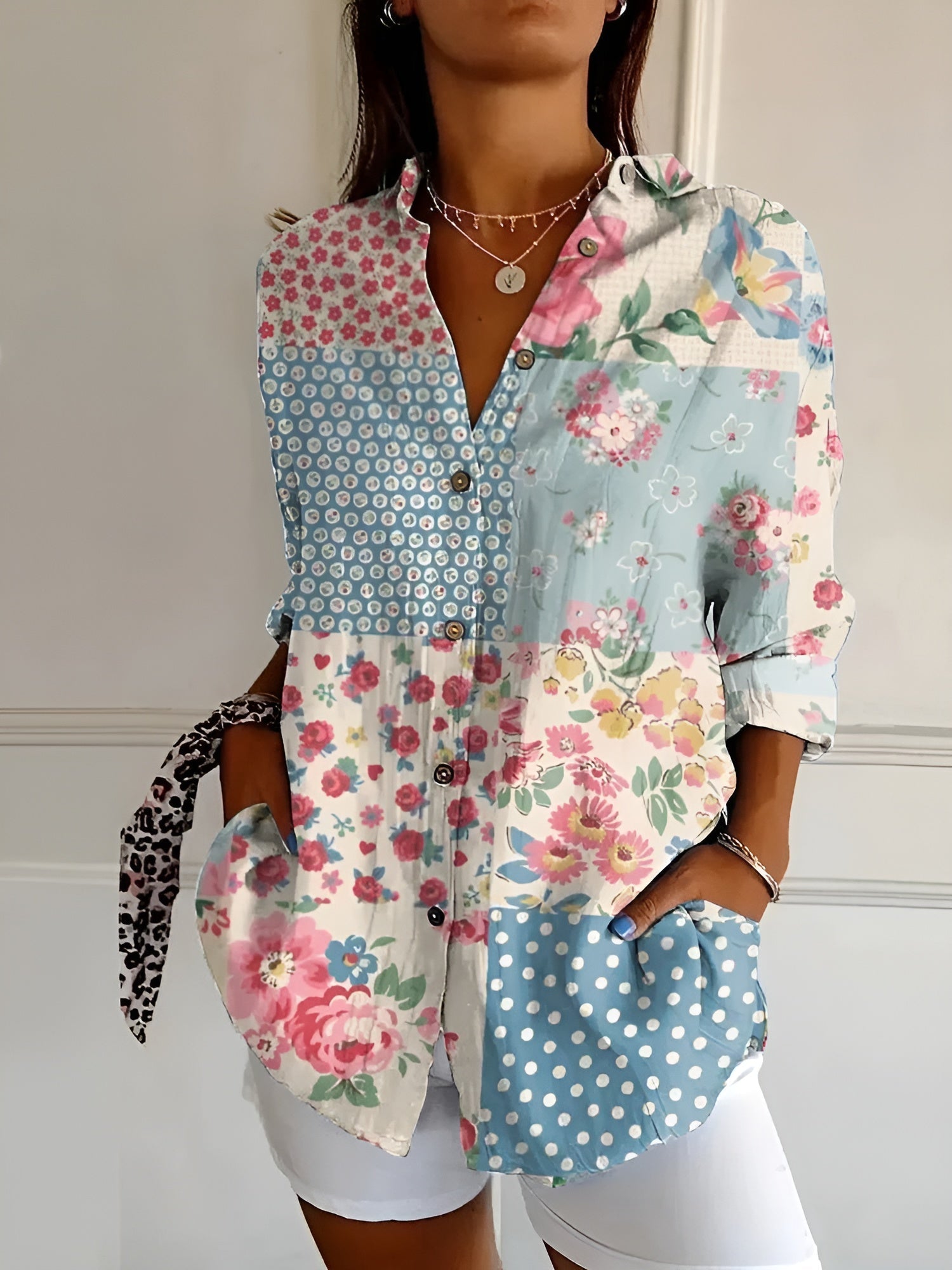 Stilvolles Button Down Hemd Für Damen | Langarm 3