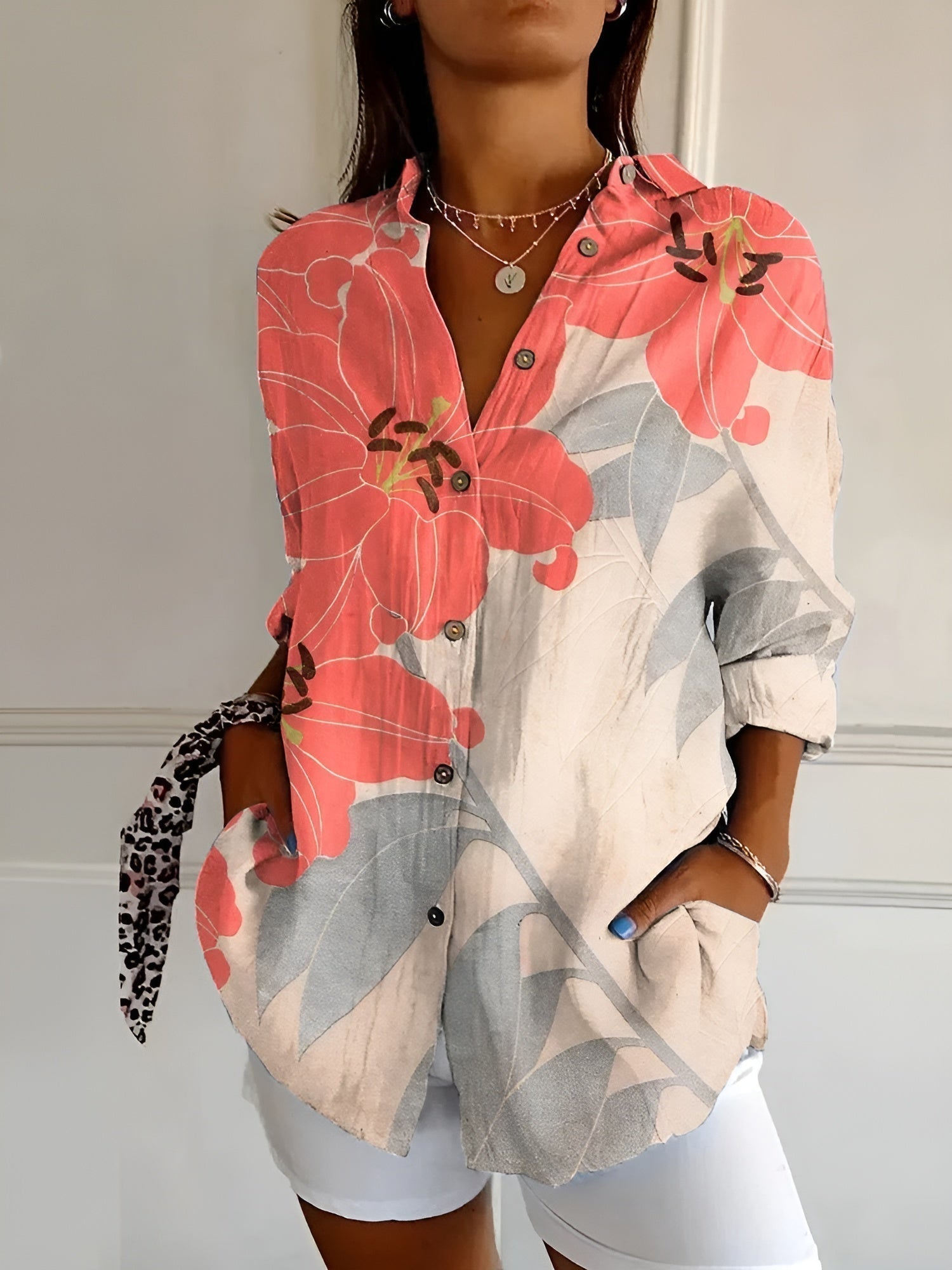Stilvolles Button Down Hemd Für Damen | Langarm 6