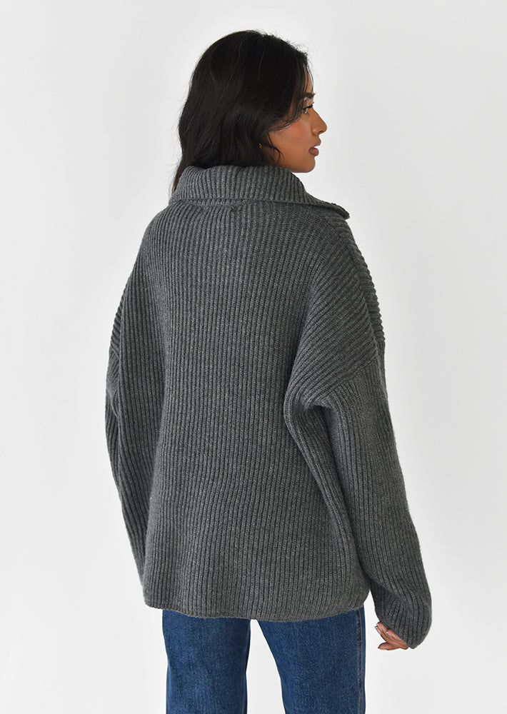 Strickpullover mit Reißverschluss 4
