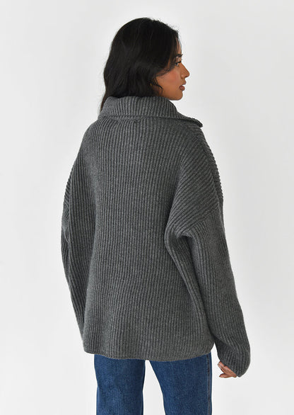 Strickpullover mit Reißverschluss 4