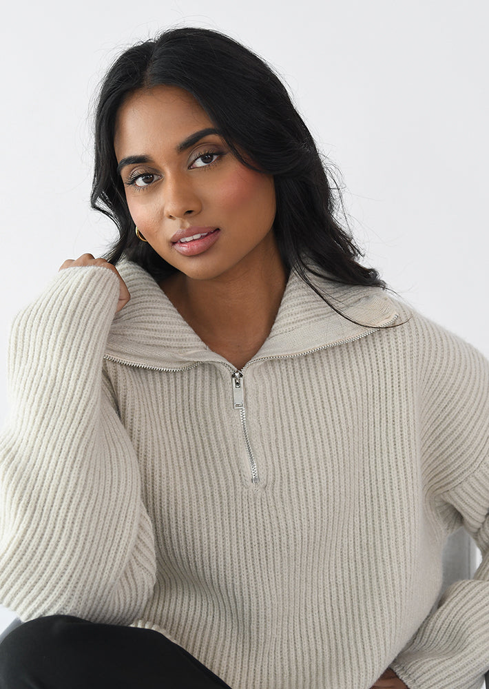 Strickpullover mit Reißverschluss 4