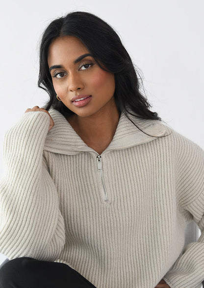 Strickpullover mit Reißverschluss 4