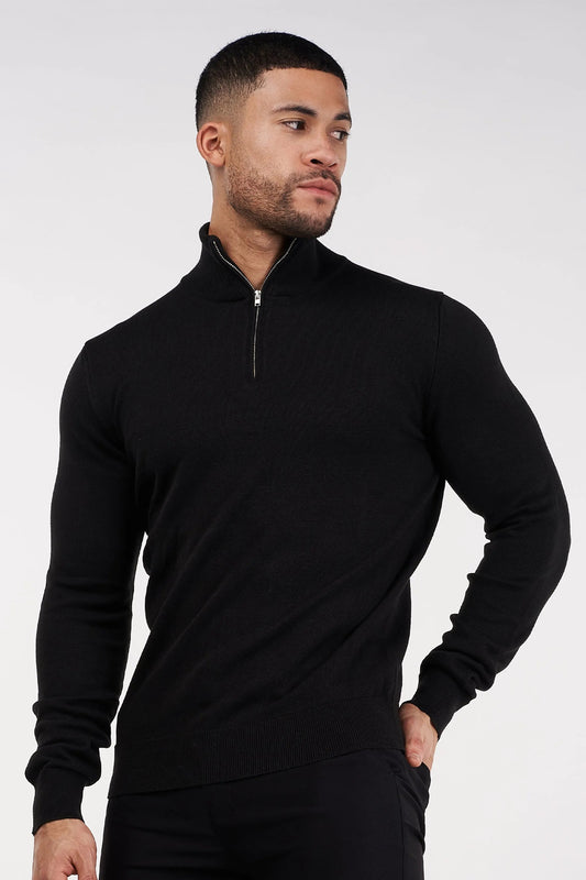 THE SANTONI HALF ZIP SWEATER 0