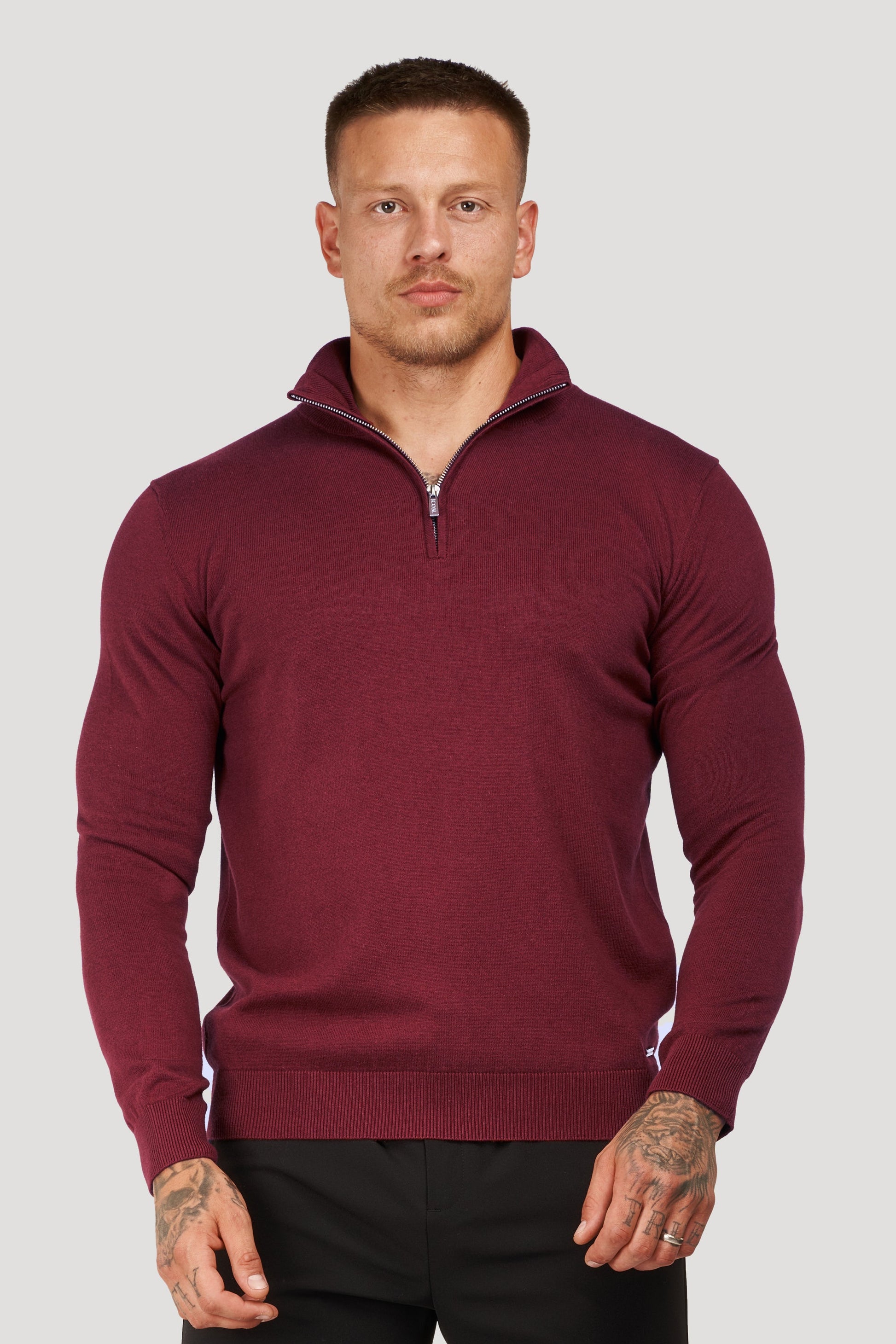 THE SANTONI HALF ZIP SWEATER 1