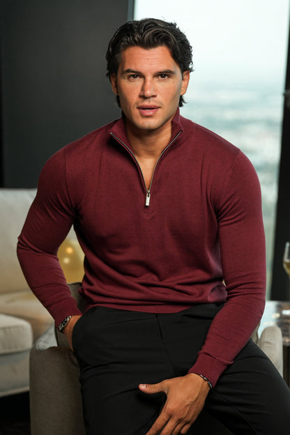 THE SANTONI HALF ZIP SWEATER 2
