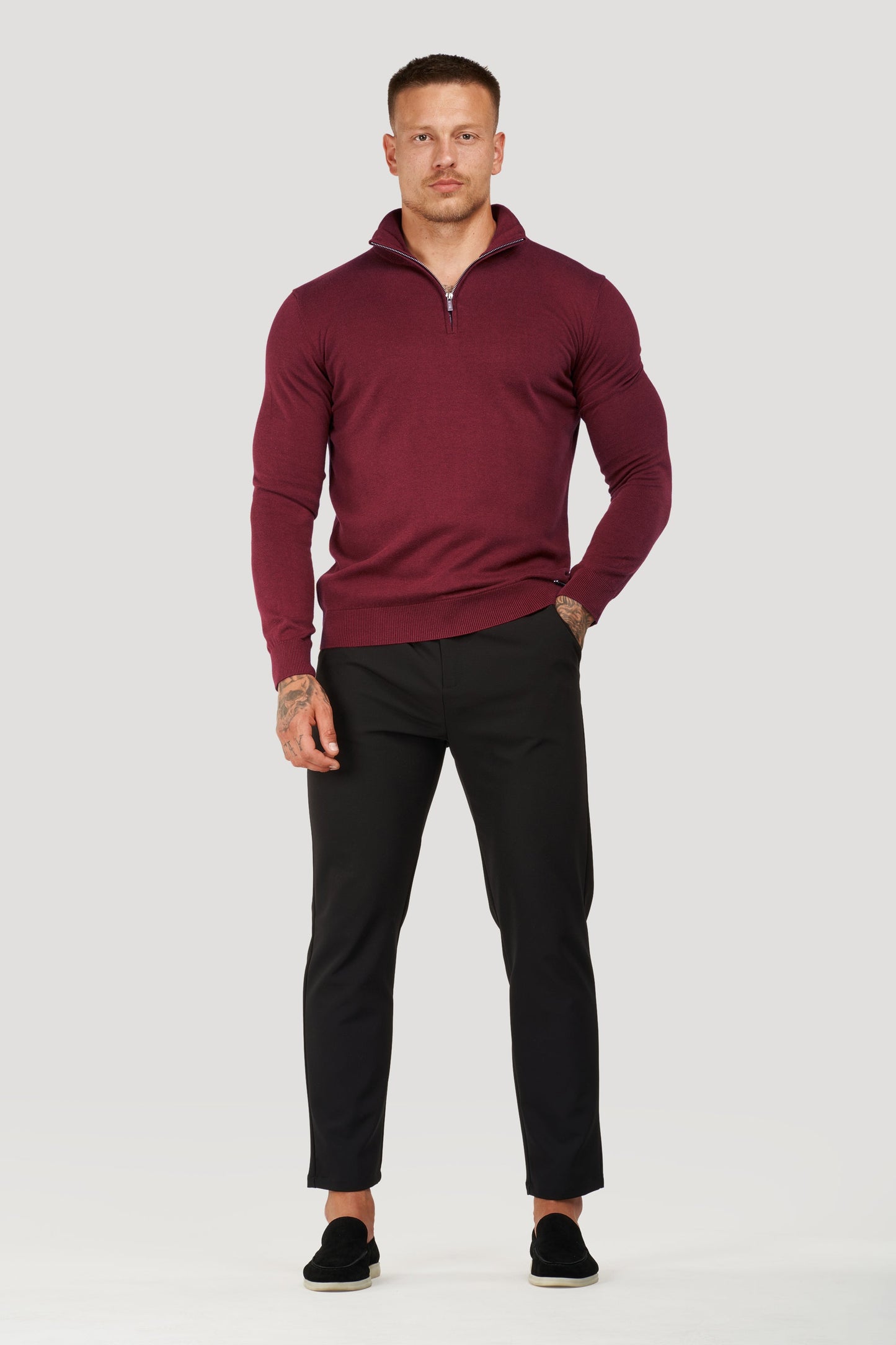 THE SANTONI HALF ZIP SWEATER 3