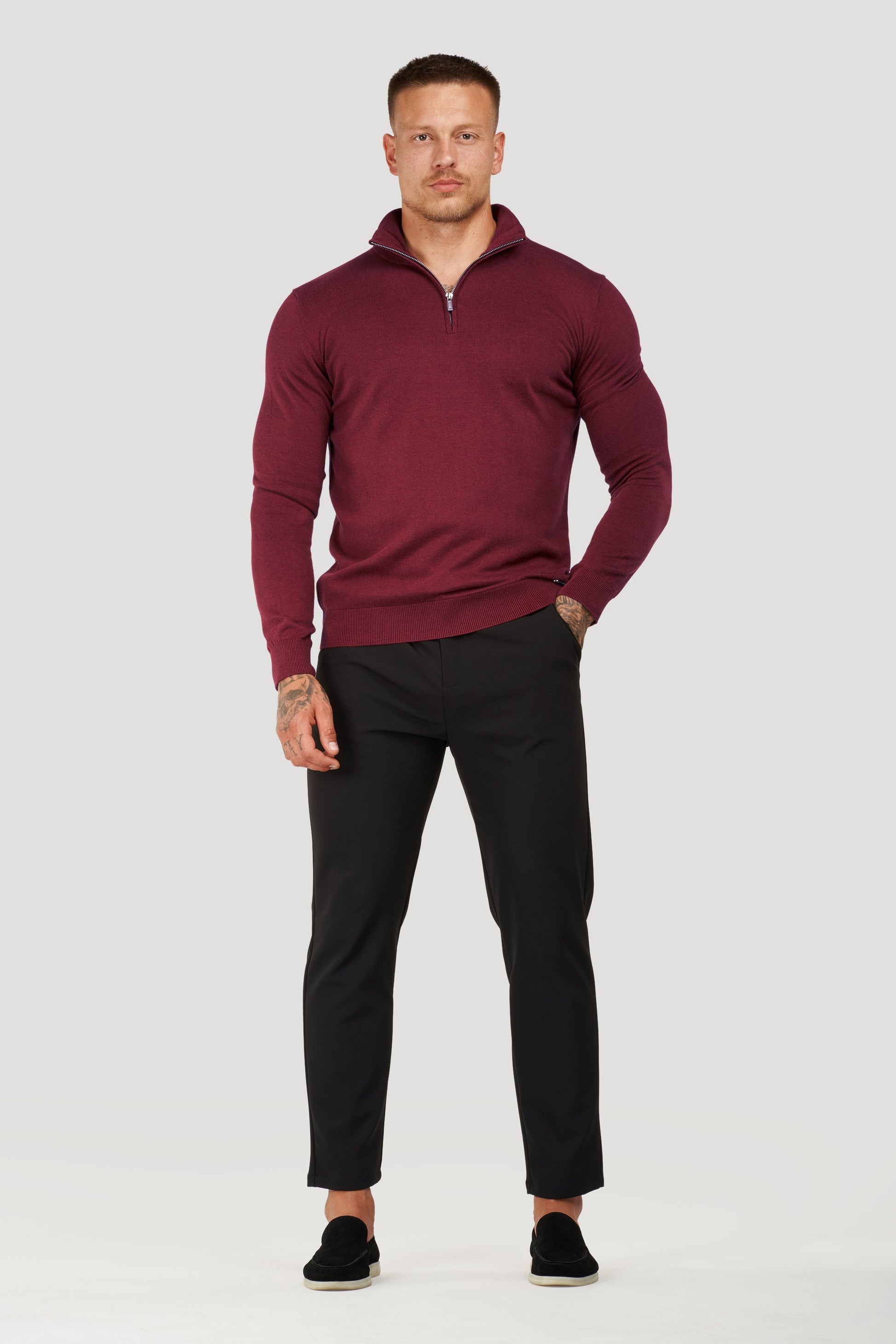 THE SANTONI HALF ZIP SWEATER 3