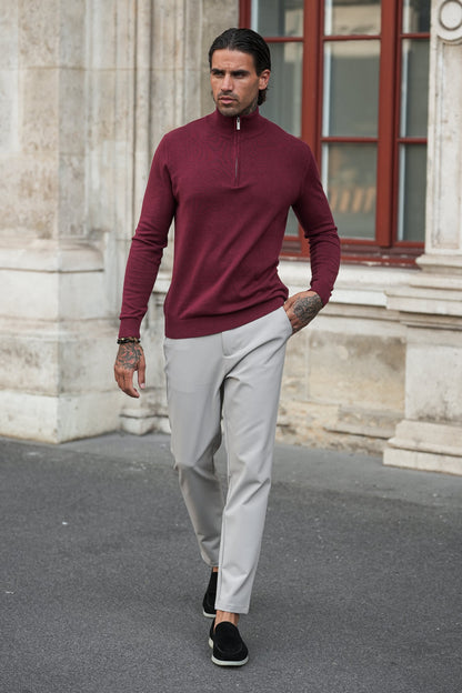 THE SANTONI HALF ZIP SWEATER 4
