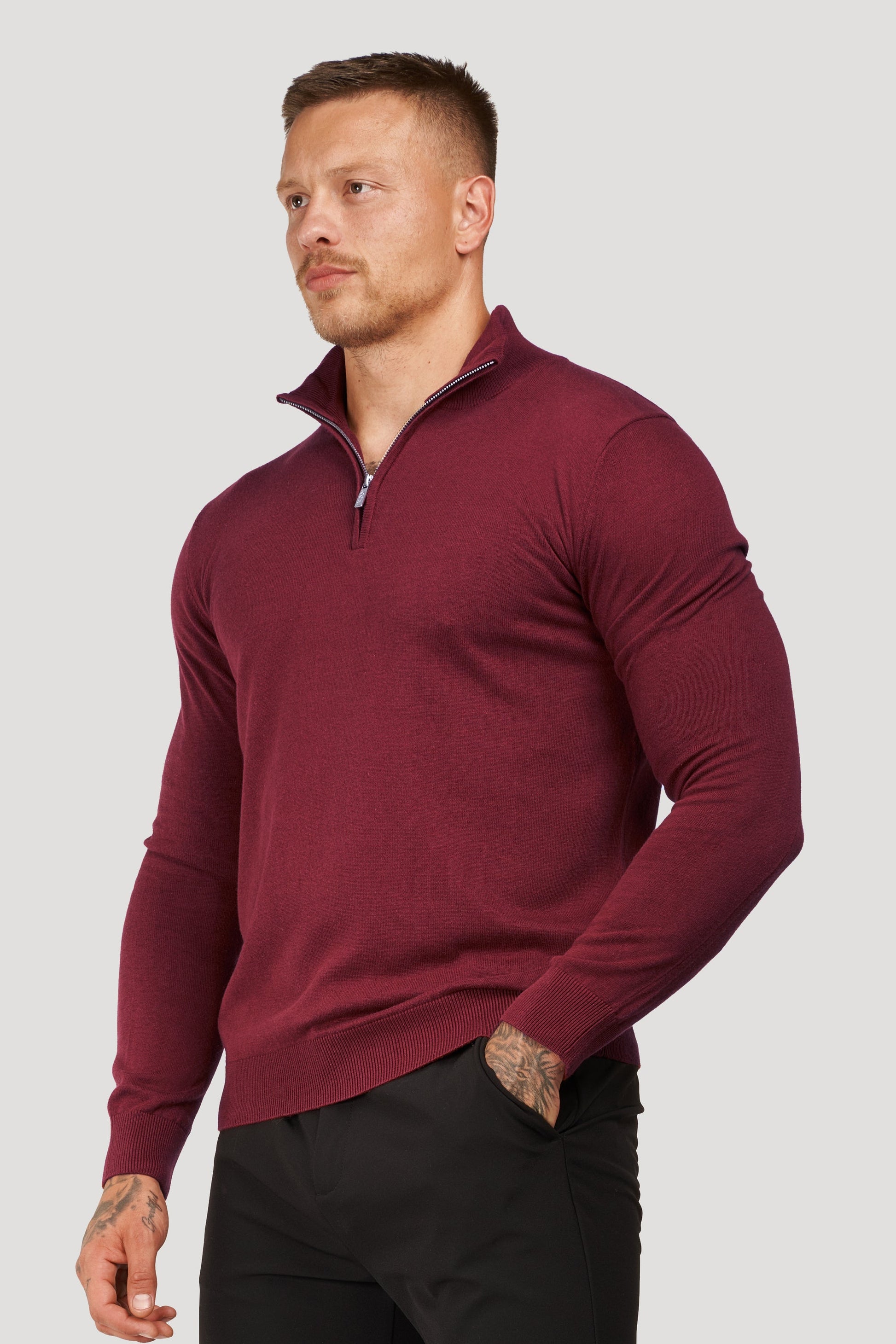 THE SANTONI HALF ZIP SWEATER 5