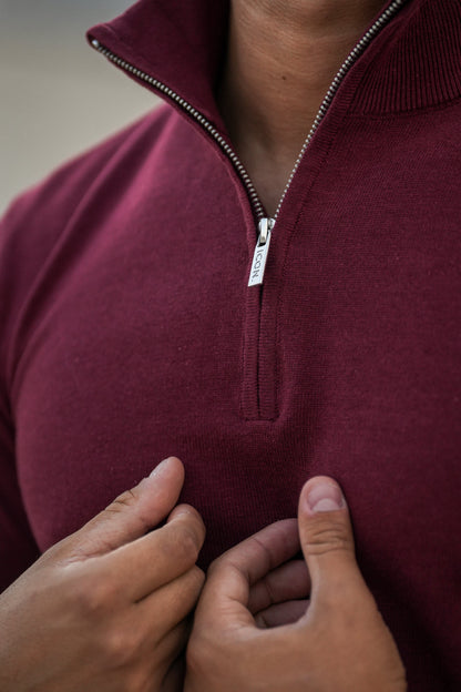 THE SANTONI HALF ZIP SWEATER 8