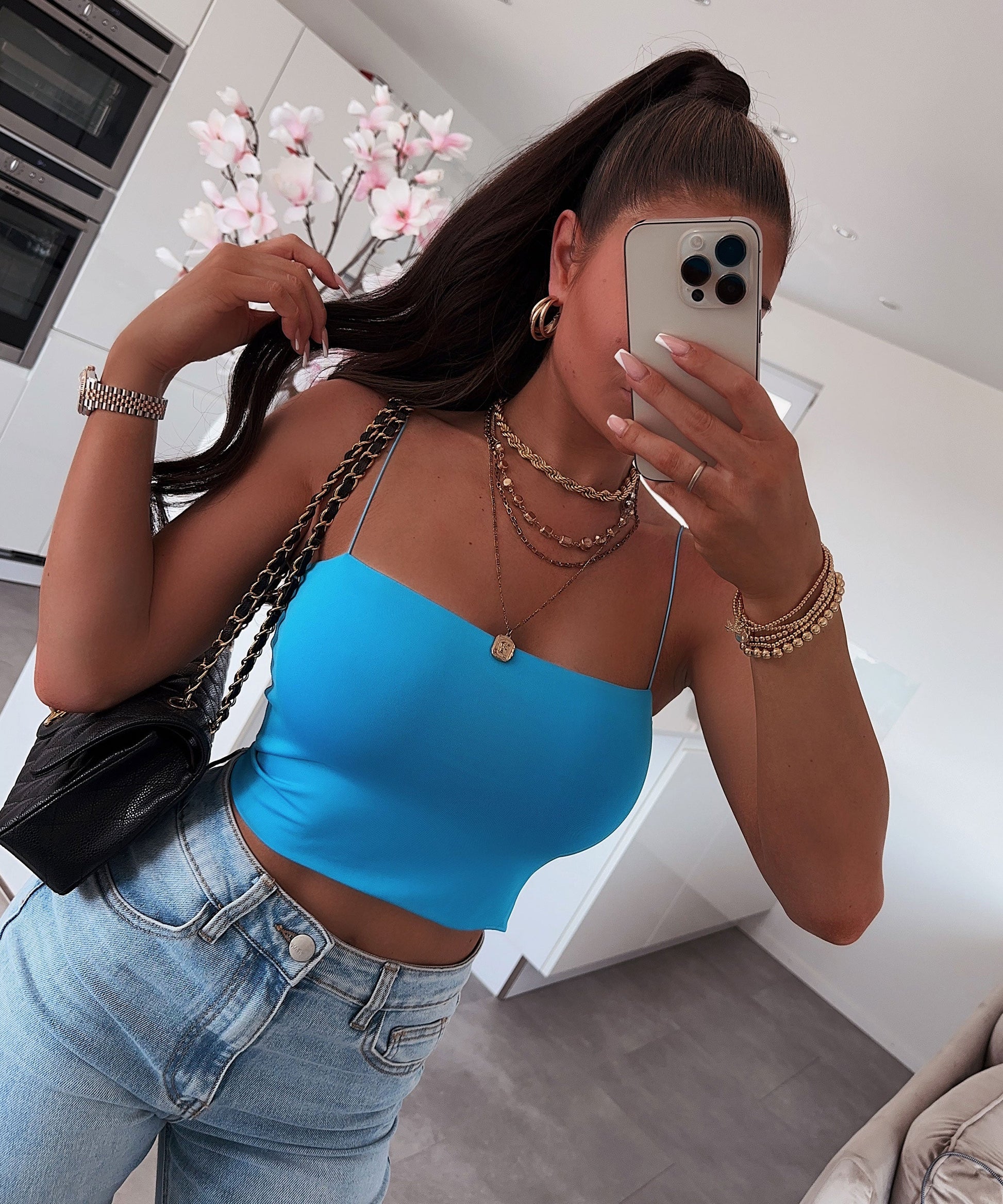 Top Valentina Blau 0