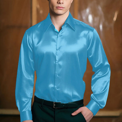 Herren Satin Hemd glänzend – Stilvoll & Modern für festliche Anlässe