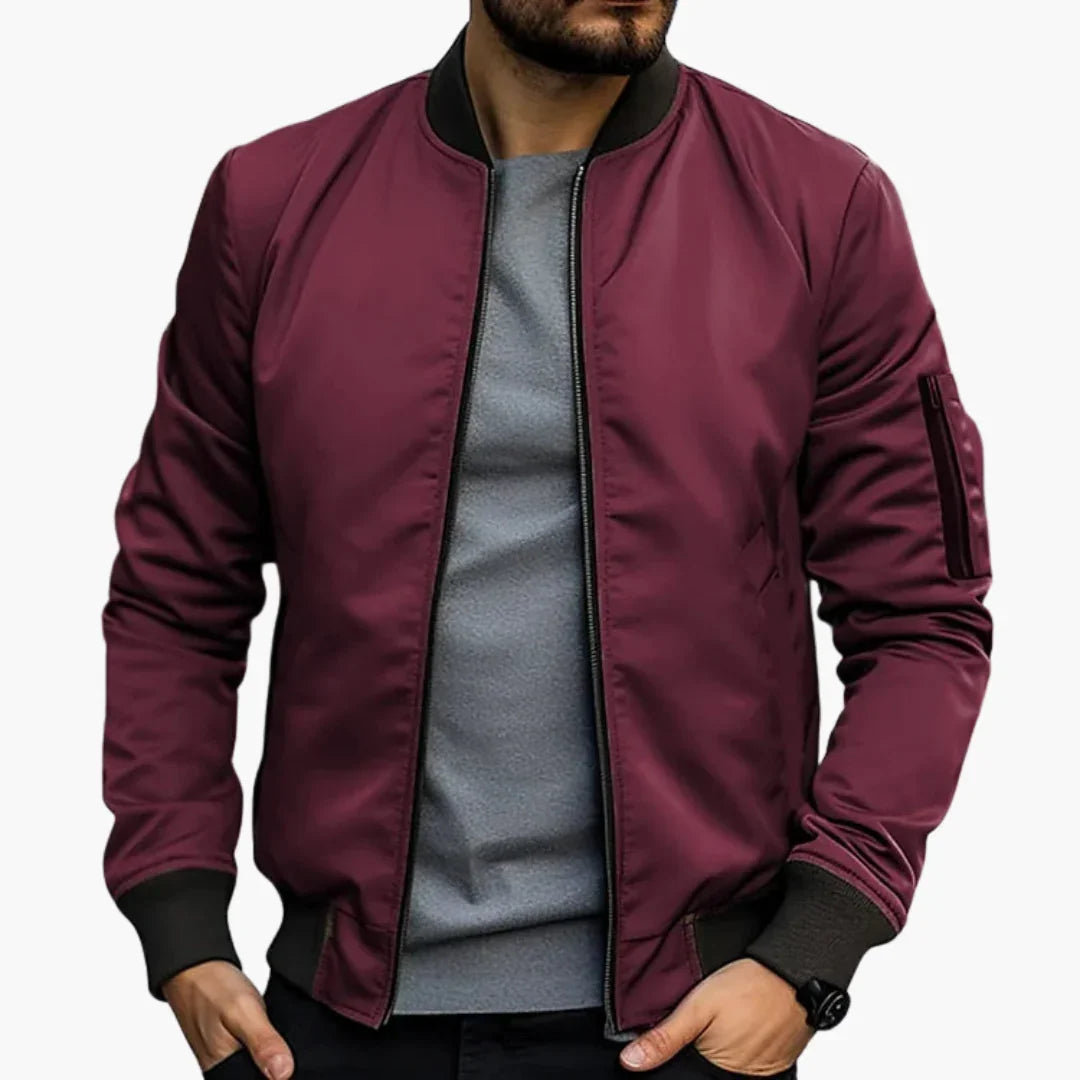 Zip Up Bomberjacke für Herren 2