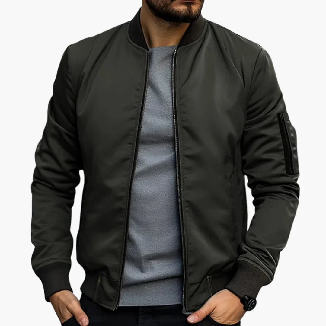 Zip Up Bomberjacke für Herren 4
