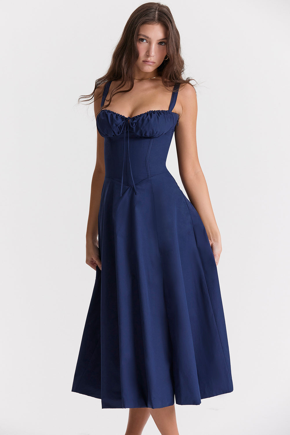 Zipporas - Tailliertes Bustier-Kleid mit modernem Frühlingsblumen-Print für 2025 7