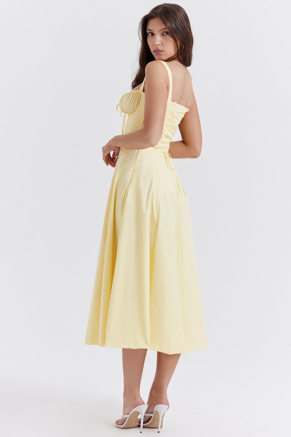 Zipporas - Tailliertes Bustier-Kleid mit modernem Frühlingsblumen-Print für 2025 9