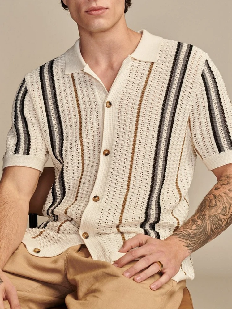Cabana Knit Button-Up 1