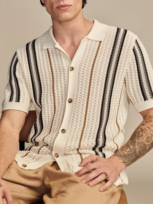Cabana Knit Button-Up 1